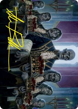Dying to Serve Art Card (Gold-Stamped Signature) 32 card from Art Series: Innistrad: Crimson Vow