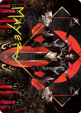 Gift of Fangs Art Card (Gold-Stamped Signature) 34 card from Art Series: Innistrad: Crimson Vow