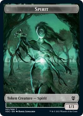 Spirit (001) // Spirit Double-sided Token 1 // 2 card from Commander: Innistrad: Crimson Vow