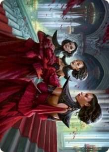 Olivia's Attendants Art Card 47 card from Art Series: Innistrad: Crimson Vow