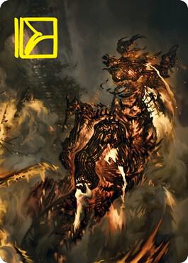 Pyre Spawn Art Card (Gold-Stamped Signature) 48 card from Art Series: Innistrad: Crimson Vow