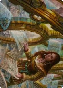 Cartographer's Survey Art Card 51 card from Art Series: Innistrad: Crimson Vow