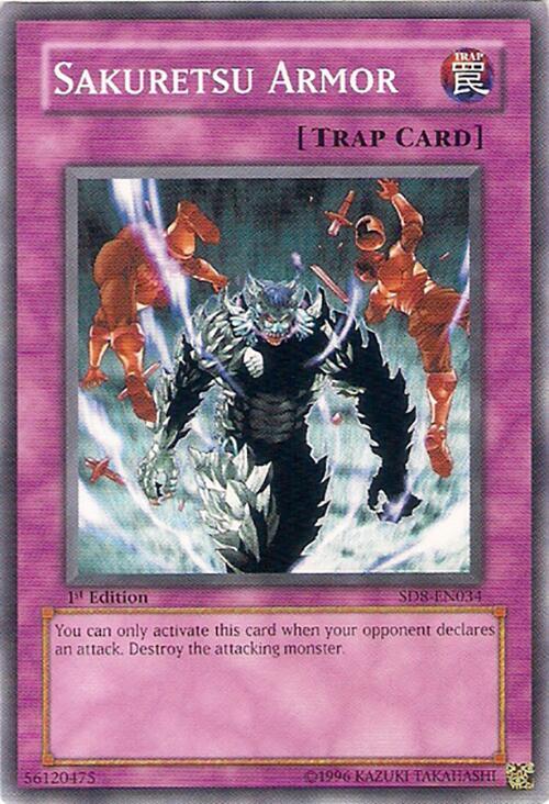 Sakuretsu Armor SD8-EN034 card from Structure Deck: Lord of the Storm