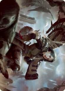Sawblade Slinger Art Card 54 card from Art Series: Innistrad: Crimson Vow