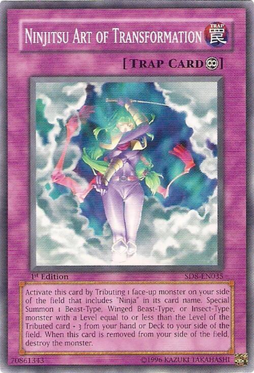 Ninjitsu Art of Transformation SD8-EN035 card from Structure Deck: Lord of the Storm