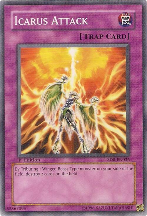 Icarus Attack SD8-EN036 card from Structure Deck: Lord of the Storm
