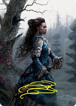 Mina Harker Art Card (Gold-Stamped Signature) 70 card from Art Series: Innistrad: Crimson Vow