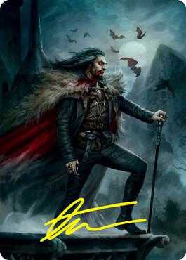 Dracula, Blood Immortal Art Card (Gold-Stamped Signature) 71 card from Art Series: Innistrad: Crimson Vow