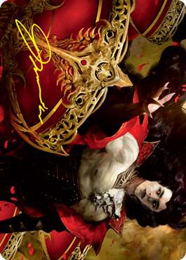 Bloodvial Purveyor Art Card (Gold-Stamped Signature) 72 card from Art Series: Innistrad: Crimson Vow