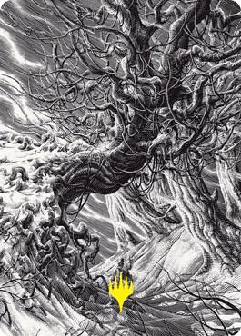 Forest Art Card (Gold-Stamped) 81 card from Art Series: Innistrad: Crimson Vow