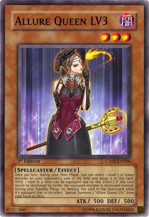 Allure Queen LV3 CDIP-EN006 card from Cyberdark Impact