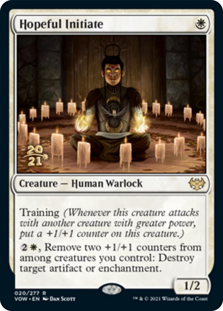 Hopeful Initiate 20 card from Prerelease Cards