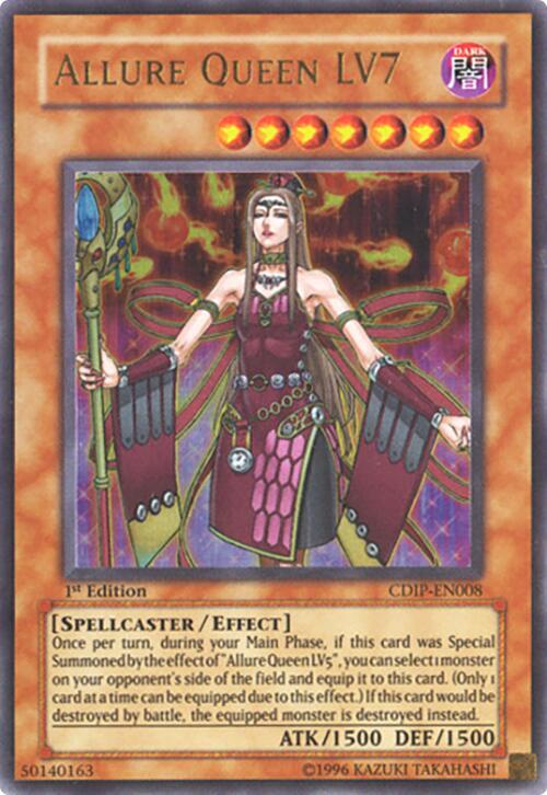 Allure Queen LV7 CDIP-EN008 card from Cyberdark Impact