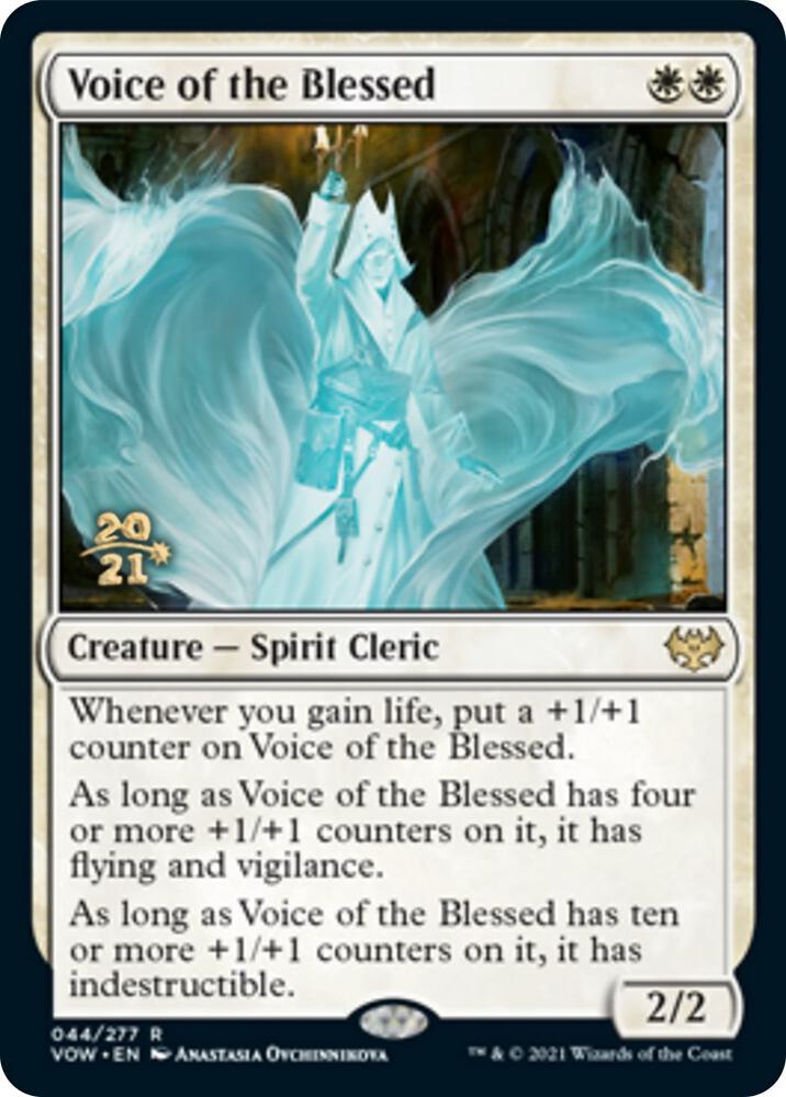 Voice of the Blessed 44 card from Prerelease Cards