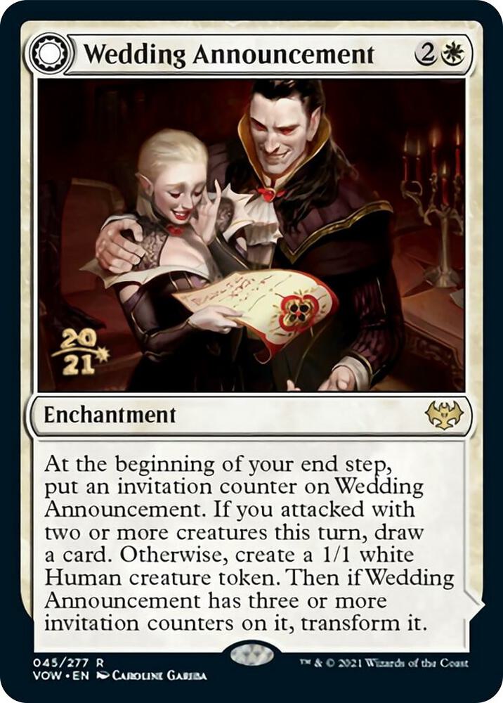 Wedding Announcement 45 card from Prerelease Cards