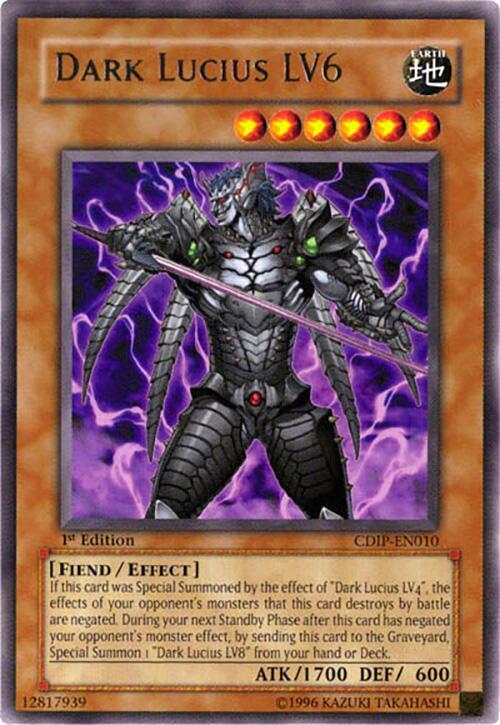 Dark Lucius LV6 CDIP-EN010 card from Cyberdark Impact