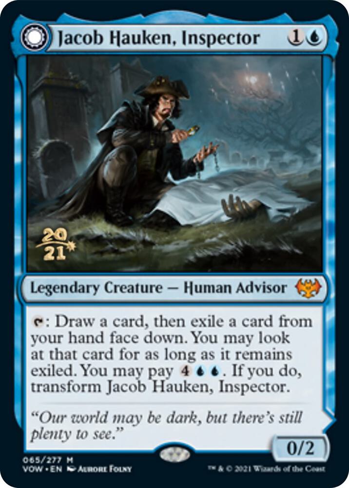 Jacob Hauken, Inspector 65 card from Prerelease Cards