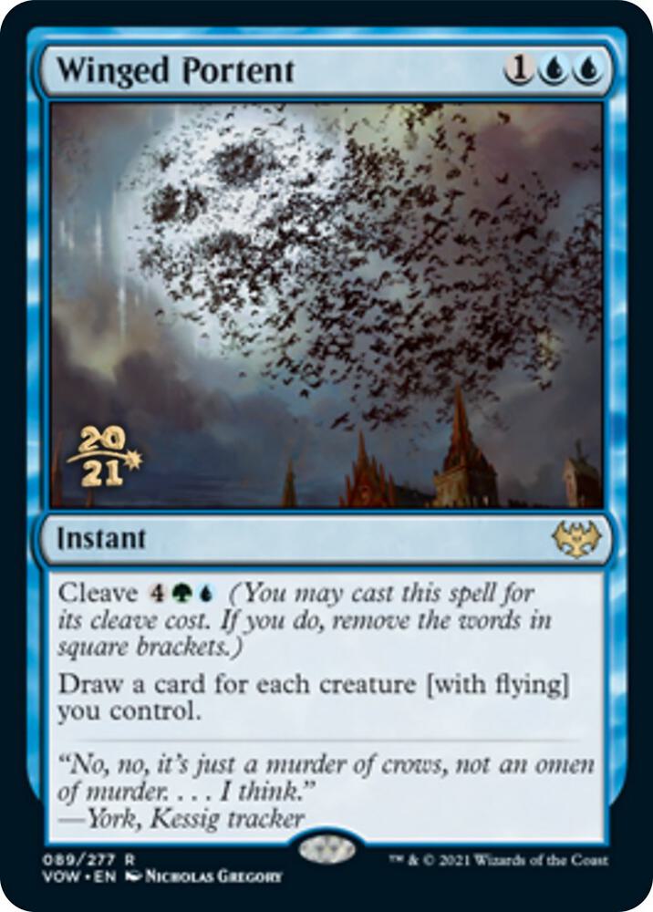 Winged Portent 89 card from Prerelease Cards