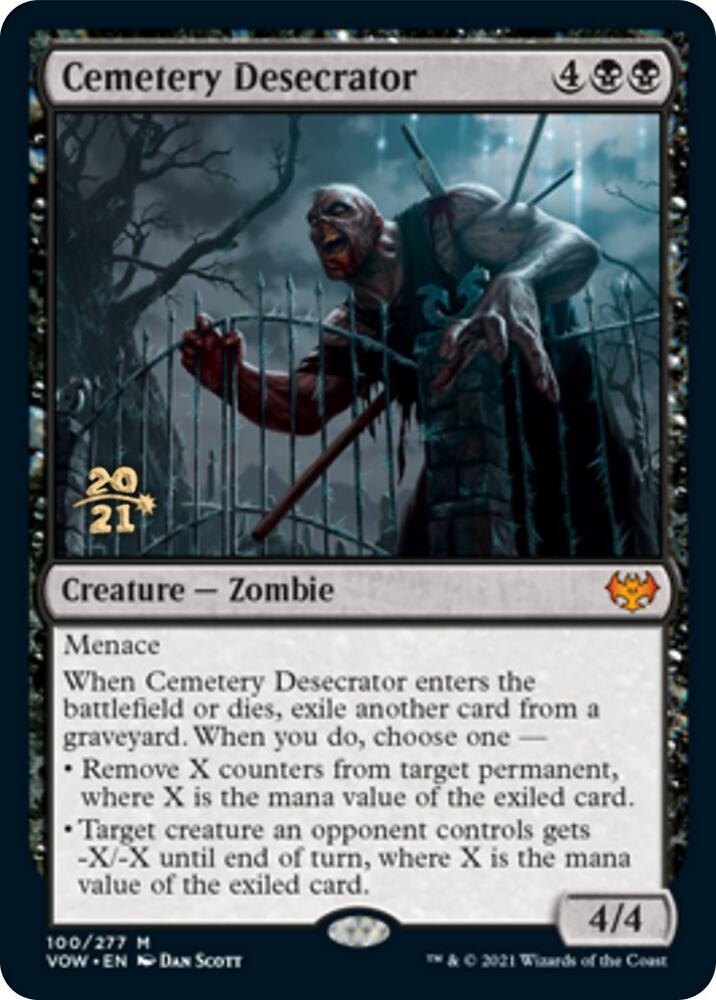 Cemetery Desecrator 100 card from Prerelease Cards