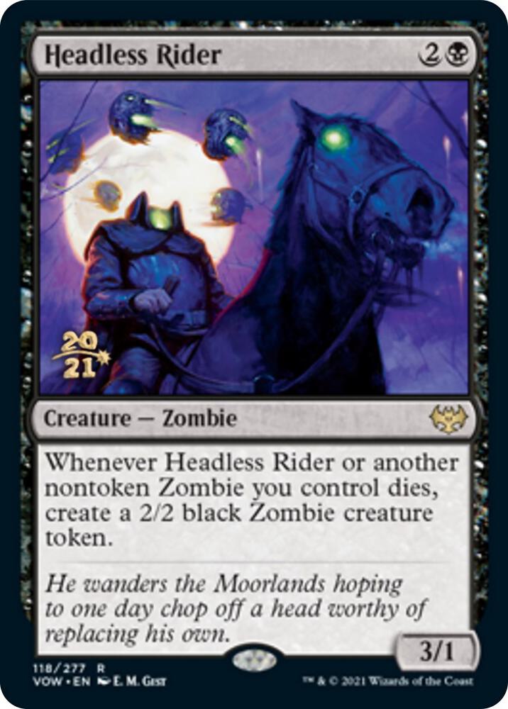 Headless Rider 118 card from Prerelease Cards