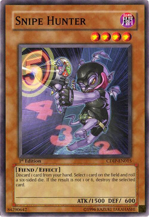 Snipe Hunter CDIP-EN015 card from Cyberdark Impact