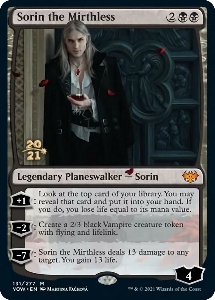 Sorin the Mirthless 131 card from Prerelease Cards