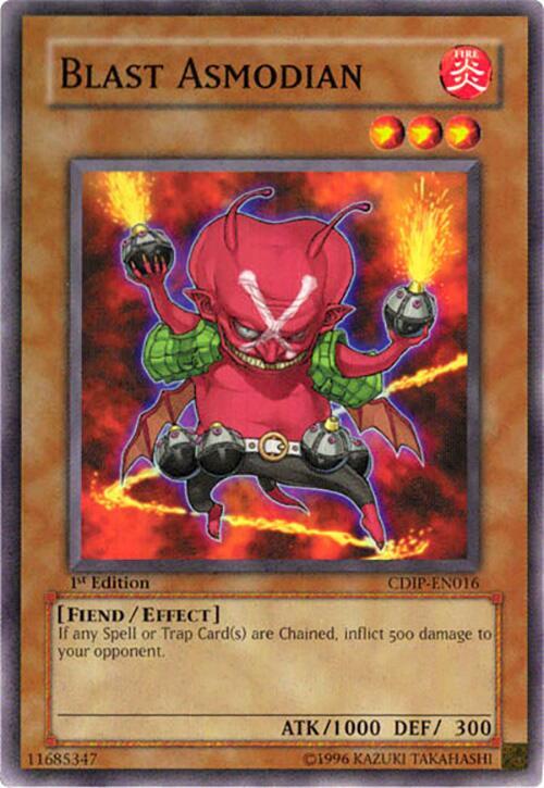 Blast Asmodian CDIP-EN016 card from Cyberdark Impact