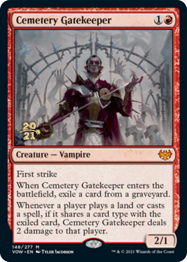 Cemetery Gatekeeper 148 card from Prerelease Cards