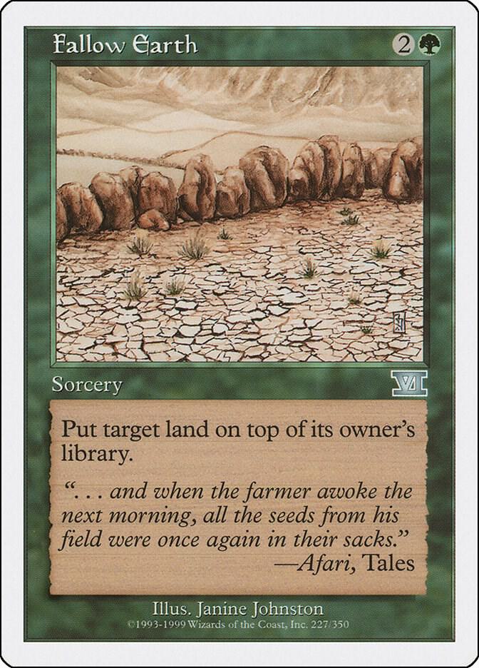 Fallow Earth 227 card from Classic Sixth Edition