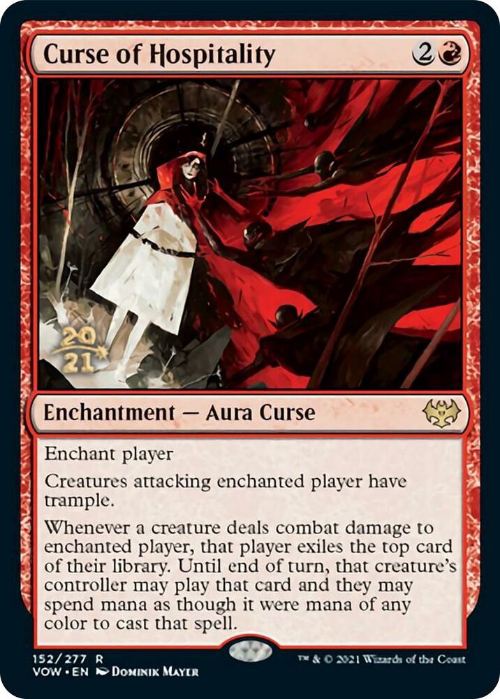 Curse of Hospitality 152 card from Prerelease Cards