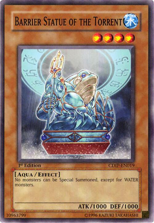 Barrier Statue of the Torrent CDIP-EN019 card from Cyberdark Impact