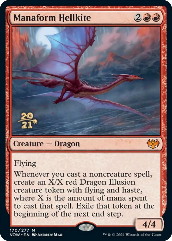 Manaform Hellkite 170 card from Prerelease Cards