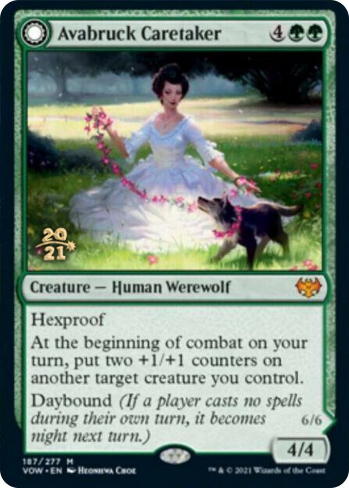 Avabruck Caretaker 187 card from Prerelease Cards