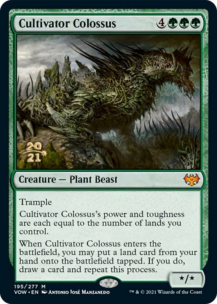 Cultivator Colossus 195 card from Prerelease Cards