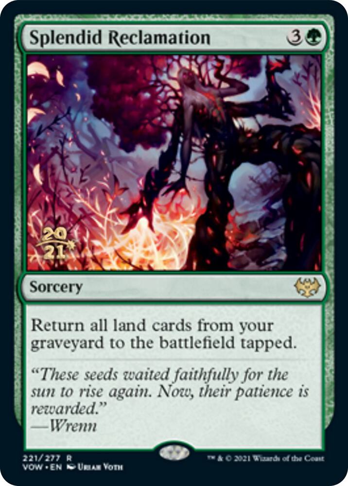 Splendid Reclamation (VOW) 221 card from Prerelease Cards