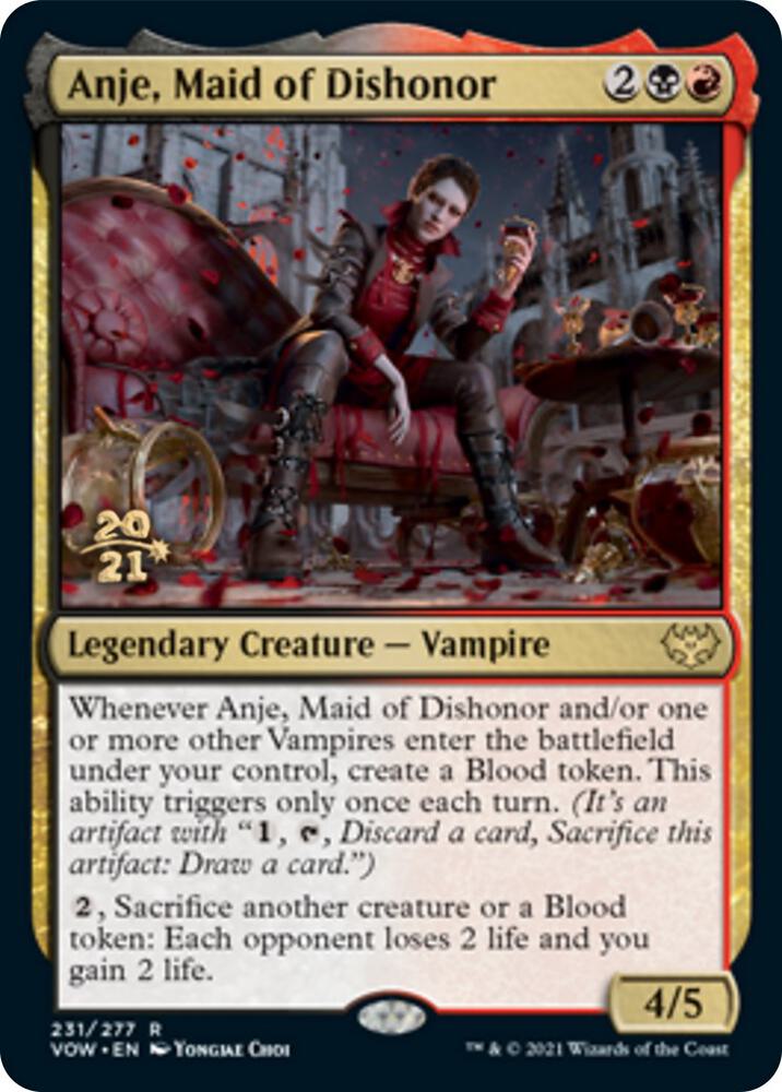 Anje, Maid of Dishonor 231 card from Prerelease Cards