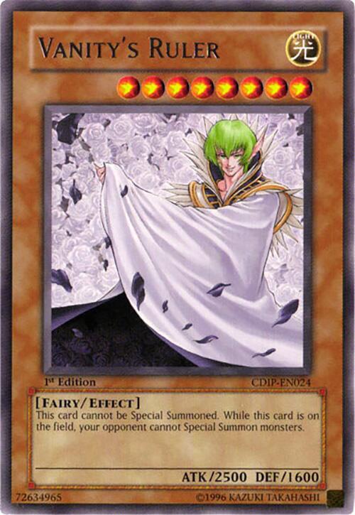 Vanity's Ruler CDIP-EN024 card from Cyberdark Impact