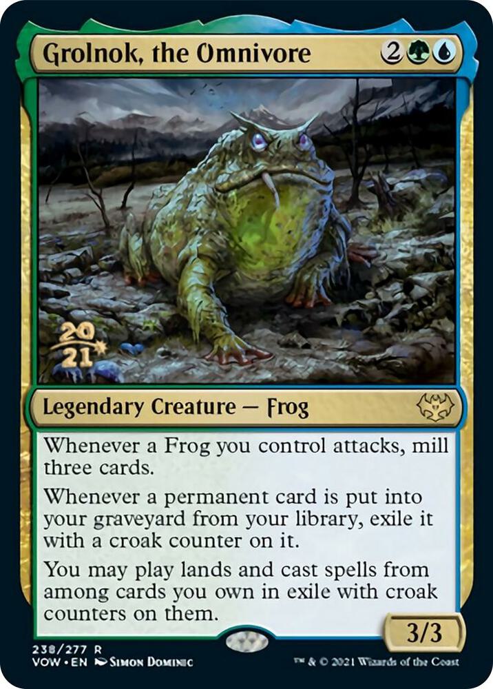 Grolnok, the Omnivore 238 card from Prerelease Cards