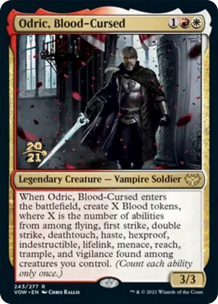 Odric, Blood-Cursed 243 card from Prerelease Cards