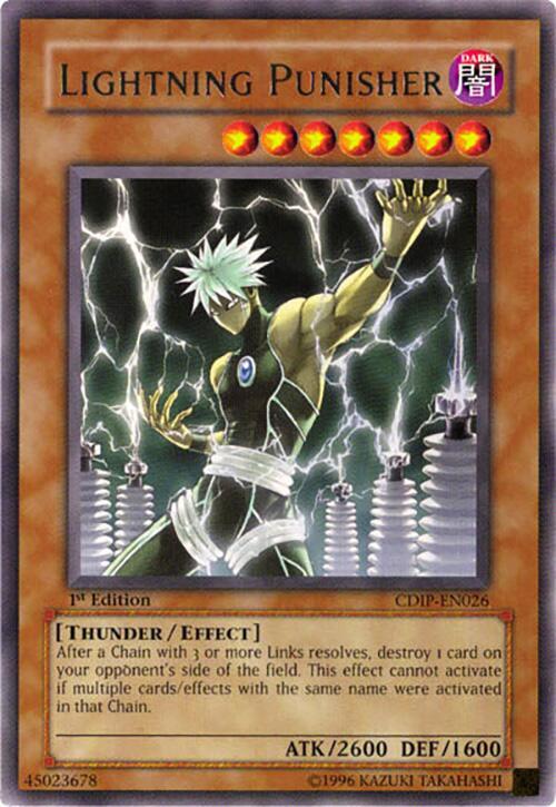 Lightning Punisher CDIP-EN026 card from Cyberdark Impact