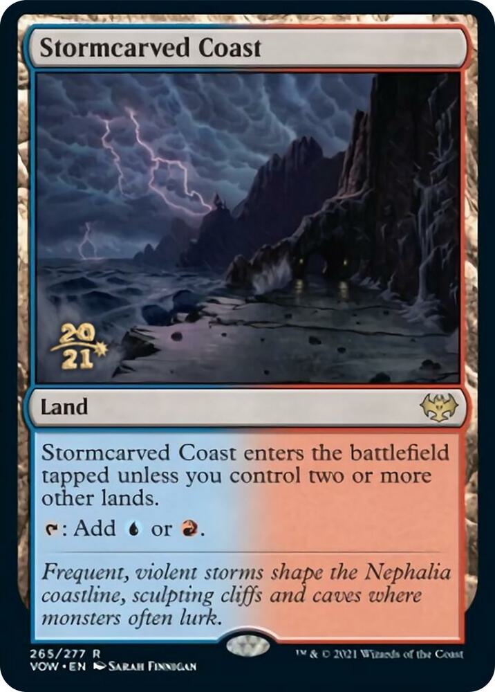 Stormcarved Coast 265 card from Prerelease Cards