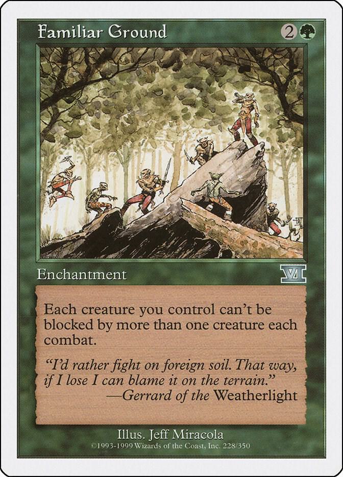 Familiar Ground 228 card from Classic Sixth Edition