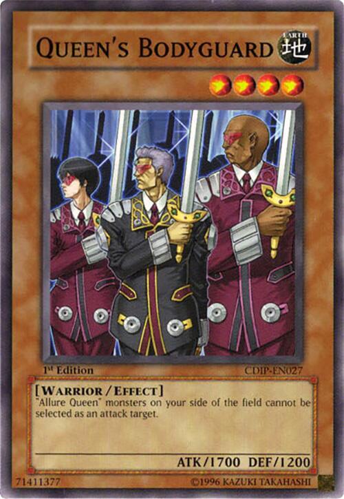 Queen's Bodyguard CDIP-EN027 card from Cyberdark Impact