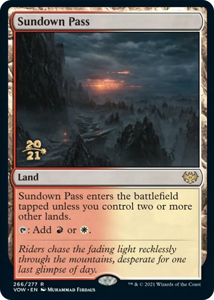 Sundown Pass 266 card from Prerelease Cards