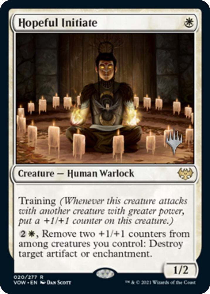 Hopeful Initiate 20 card from Promo Pack: March of the Machine