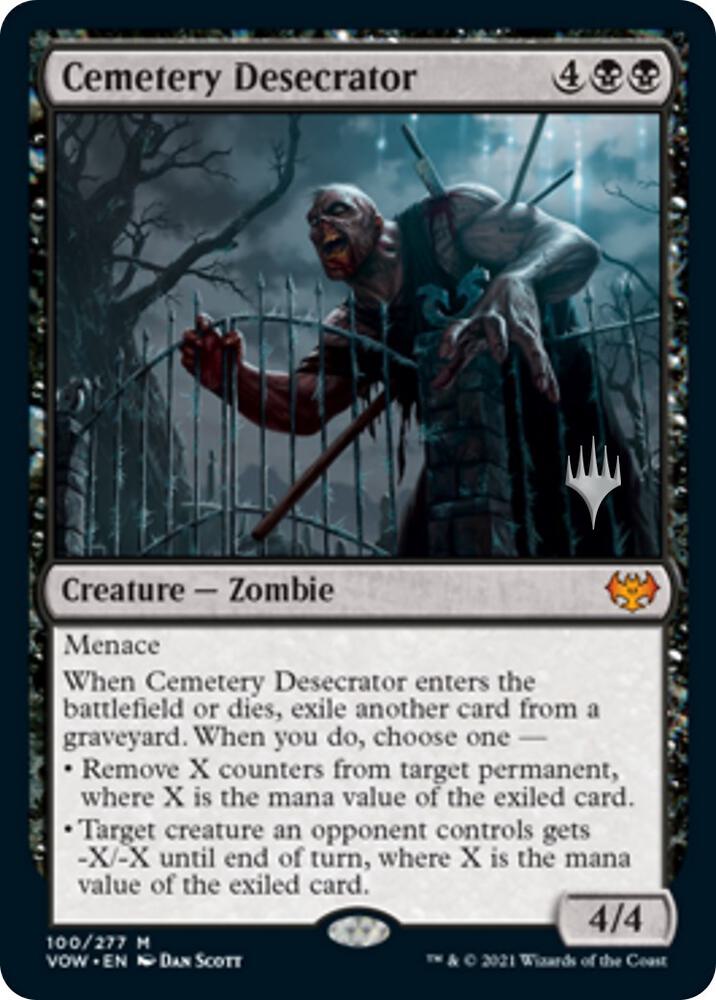 Cemetery Desecrator 100 card from Promo Pack: Aetherdrift