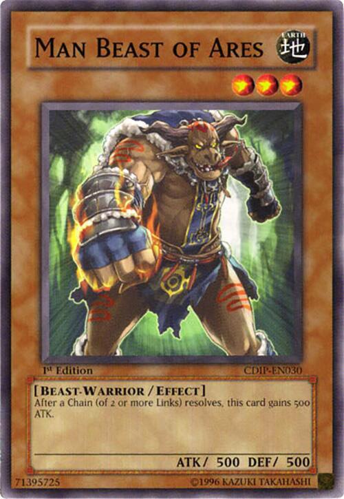 Man Beast of Ares CDIP-EN030 card from Cyberdark Impact