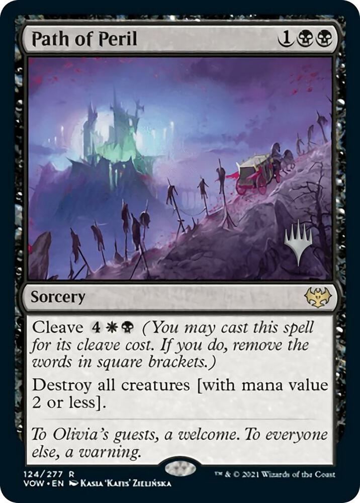 Path of Peril 124 card from Promo Pack: Duskmourn: House of Horror