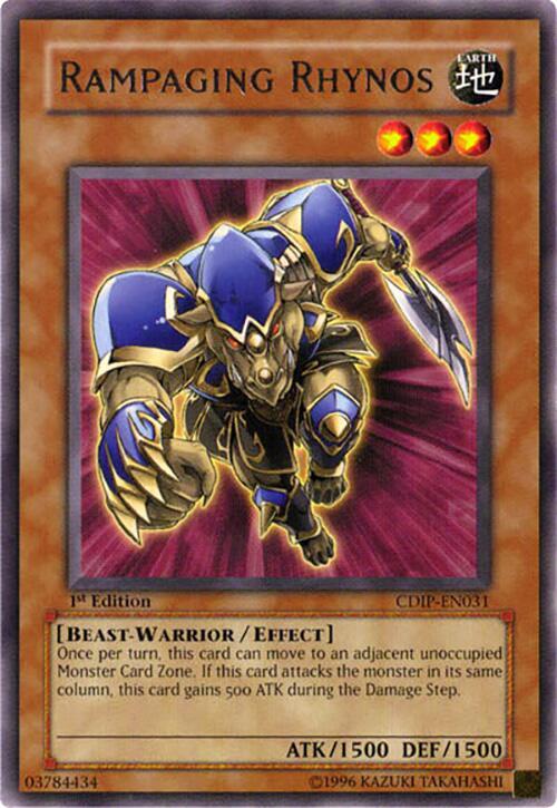 Rampaging Rhynos CDIP-EN031 card from Cyberdark Impact