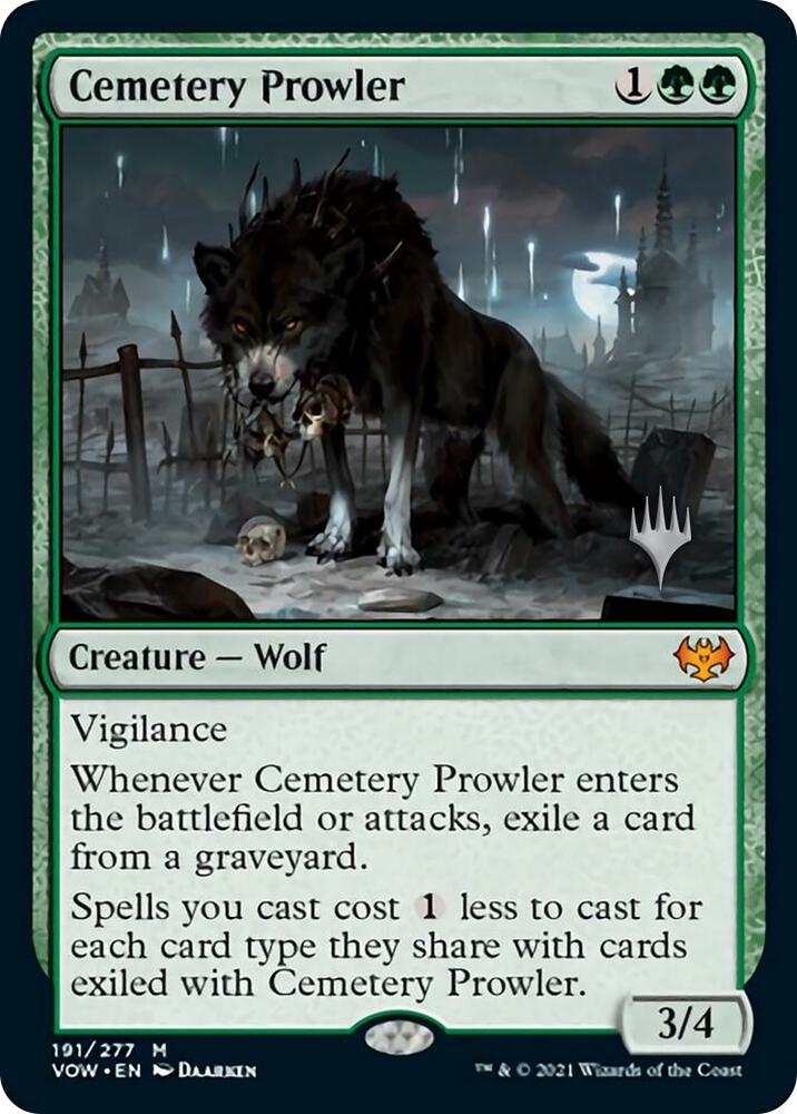 Cemetery Prowler 191 card from Promo Pack: Aetherdrift